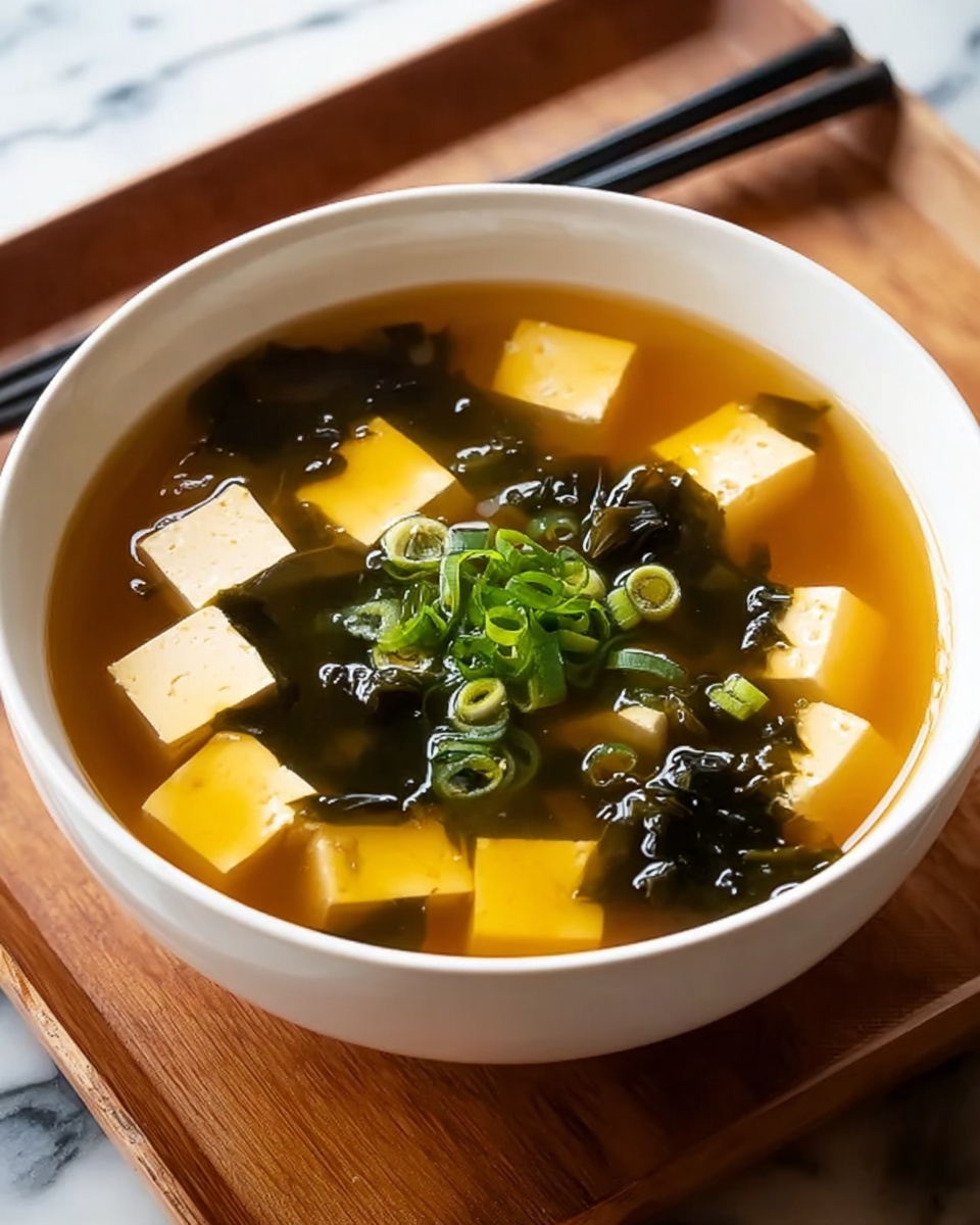 Homemade Miso Soup with Tofu Recipe - Recipe Image