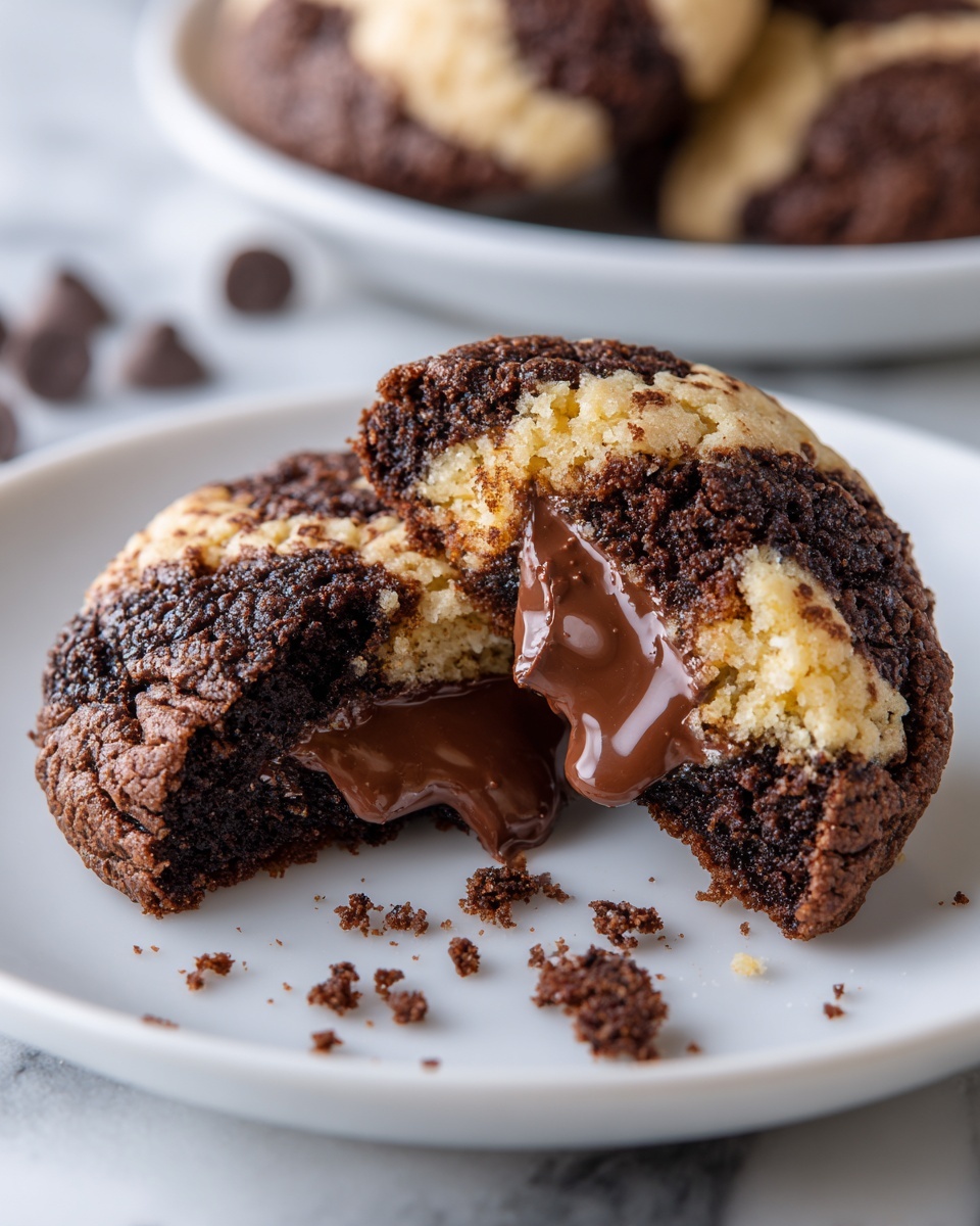 Peanut Butter Brownie Swirl Cookies Recipe - Recipe Image