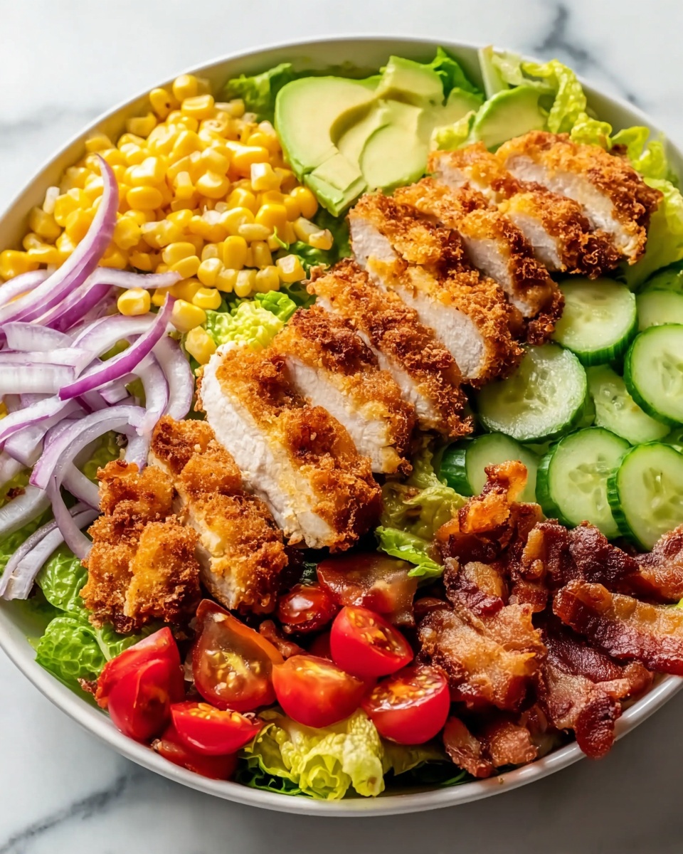 Honey Mustard Crispy Chicken Salad Recipe - Recipe Image
