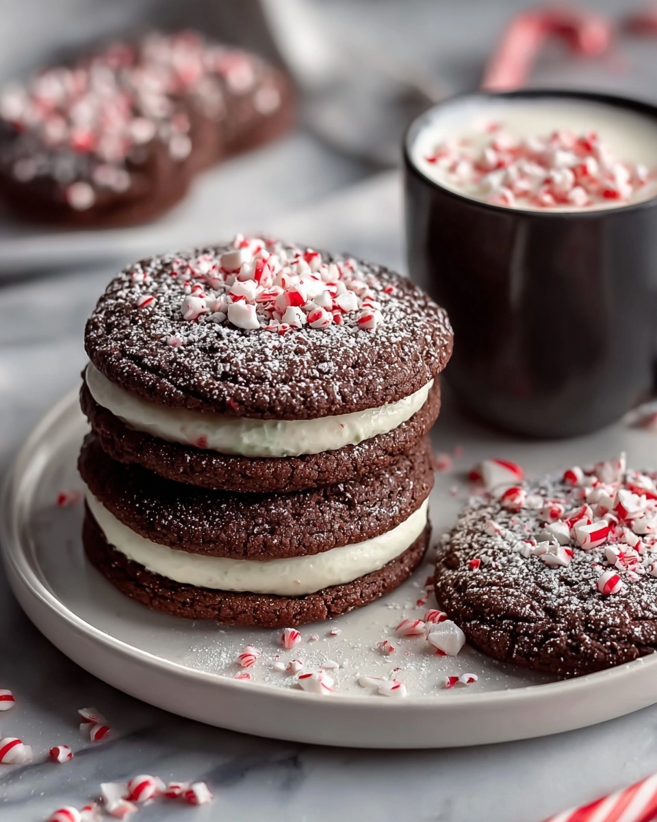 Peppermint Hot Chocolate Cookies Recipe - Recipe Image