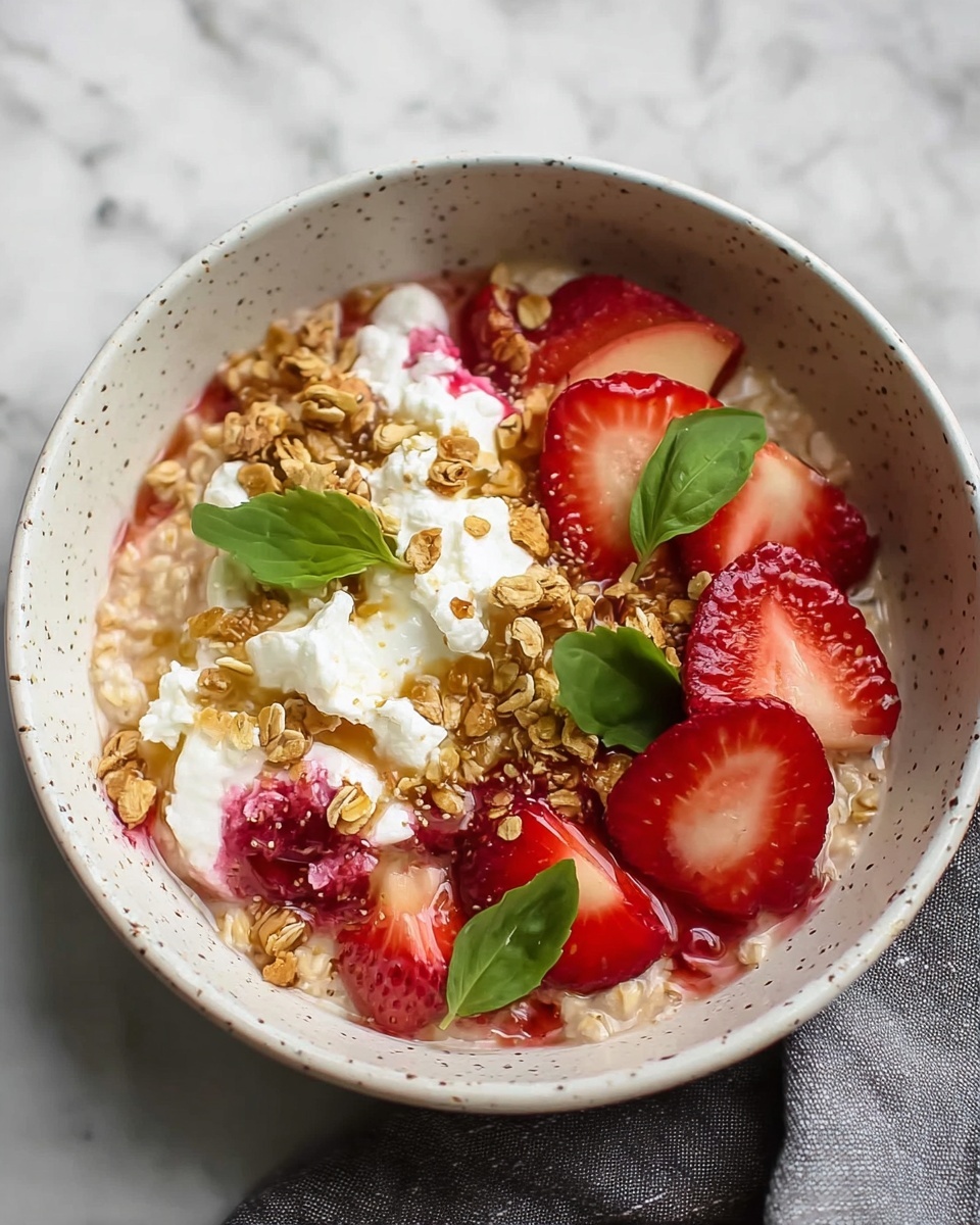 Sweet Maple Rhubarb Oatmeal Recipe - Recipe Image