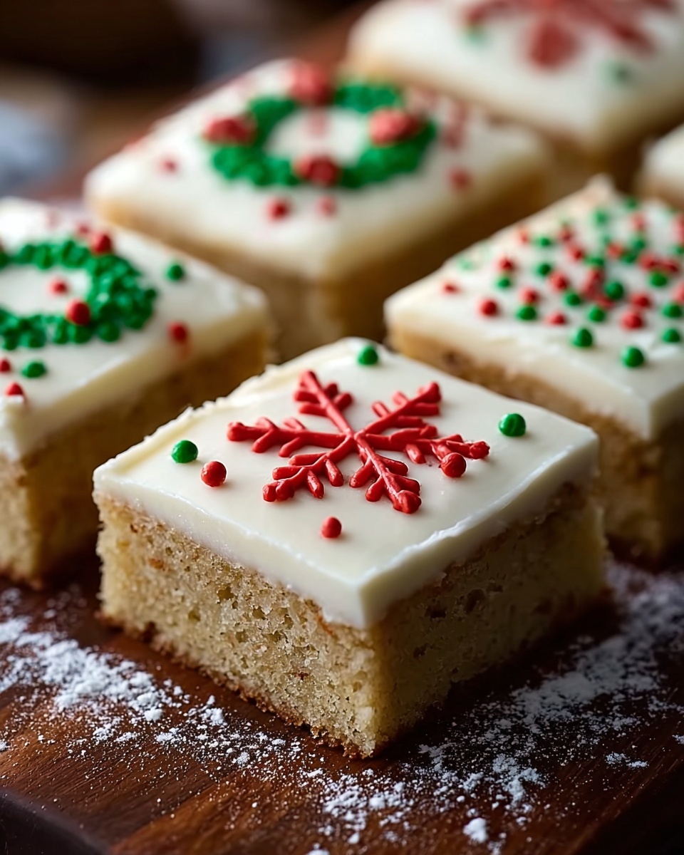 Christmas Sugar Cookie Bars Recipe - Recipe Image