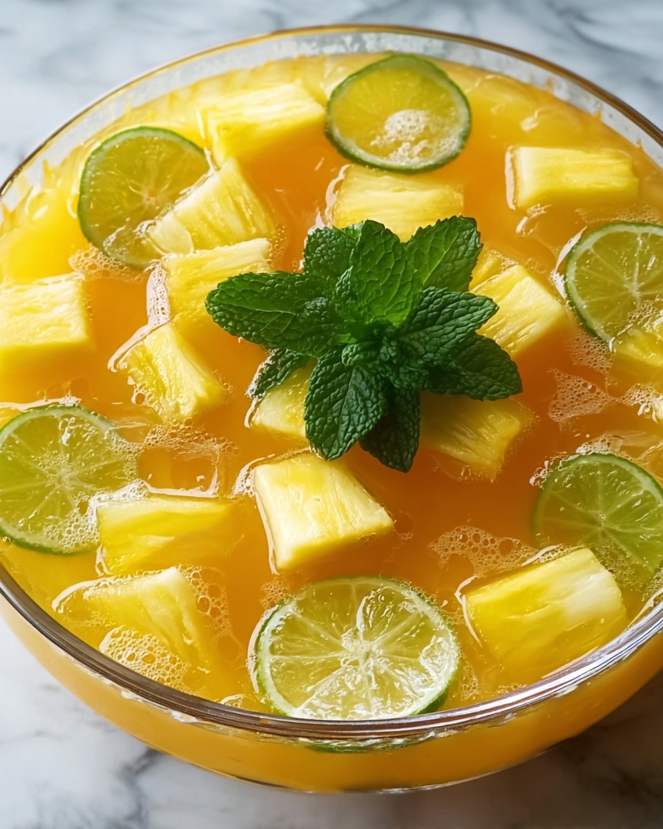Tropical Pineapple Lemonade Punch Recipe - Recipe Image