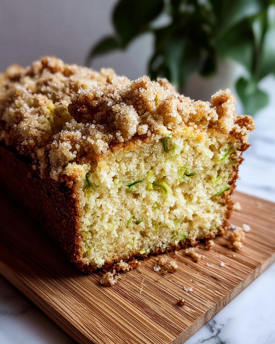 Cinnamon Streusel Topped Zucchini Bread Bakery Style Recipe - Recipe Image