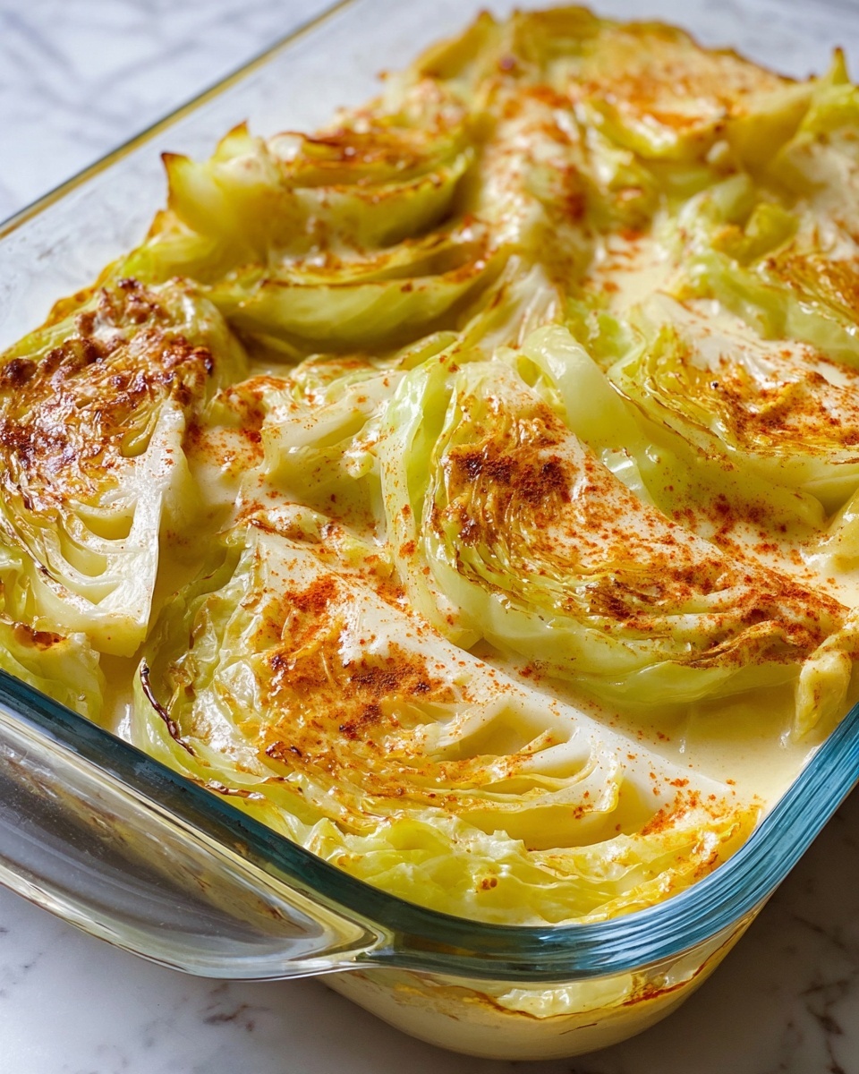 Escalloped Cabbage with Cheddar and Mozzarella Recipe - Recipe Image