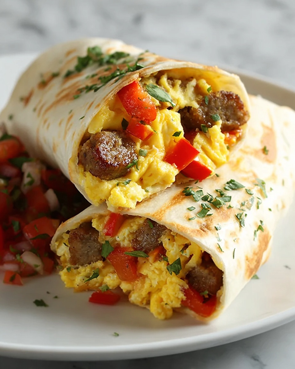 Breakfast Burrito with Turkey Sausage Recipe - Recipe Image