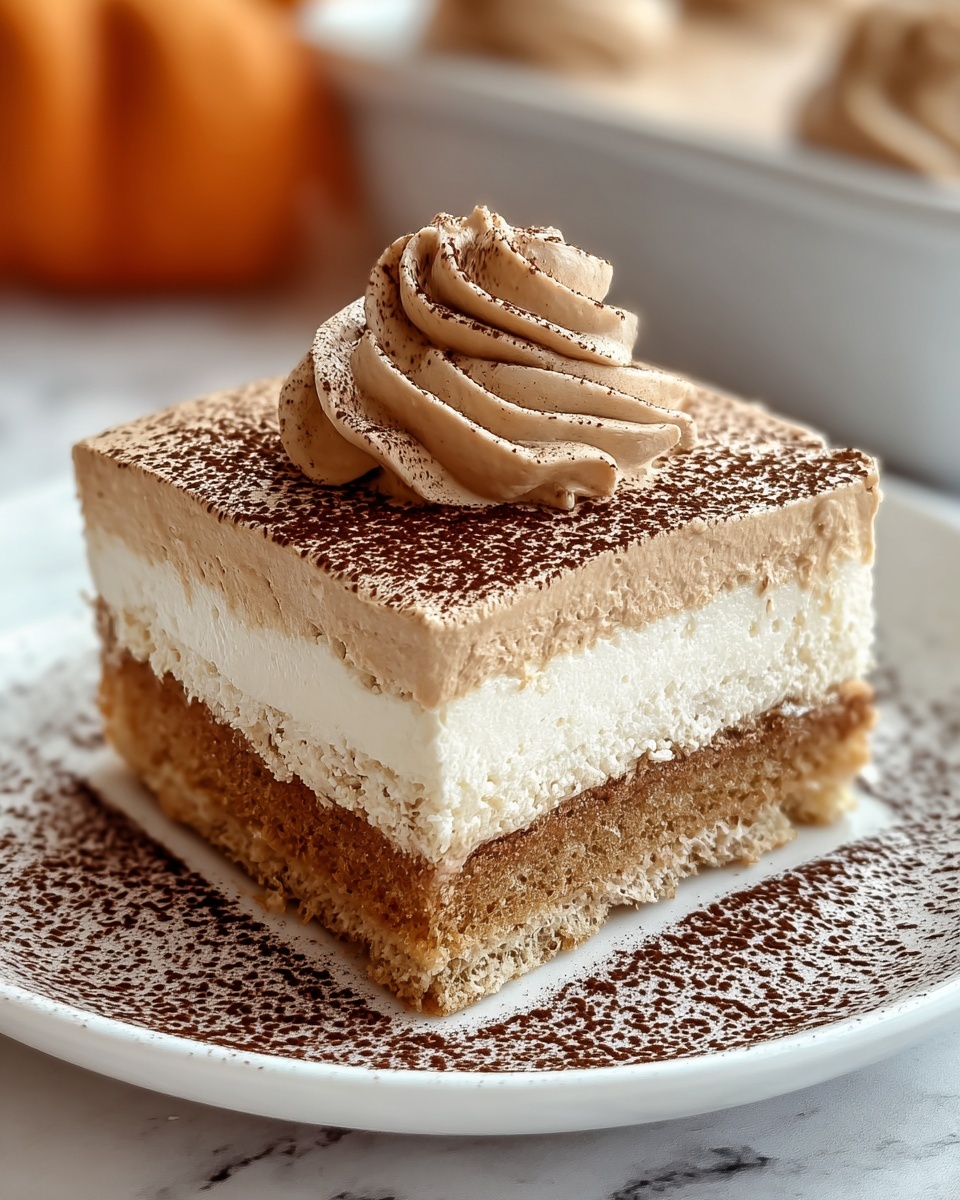 Pumpkin Spice Gooey Cake with Brown Sugar Cream Cheese Frosting Recipe - Recipe Image