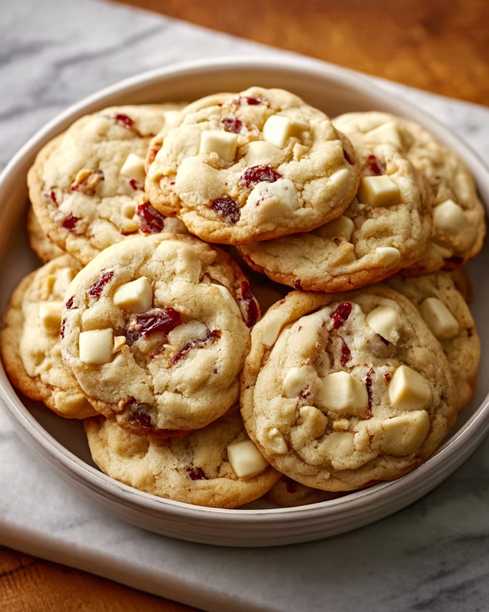 White Chocolate Cranberry Cookies Recipe - Recipe Image