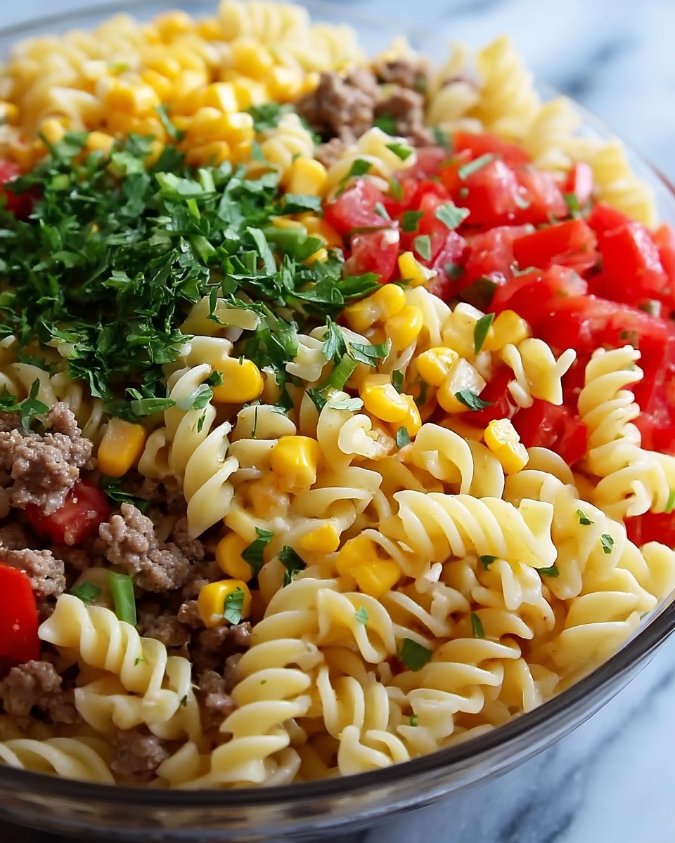Cowboy Pasta Salad Recipe - Recipe Image