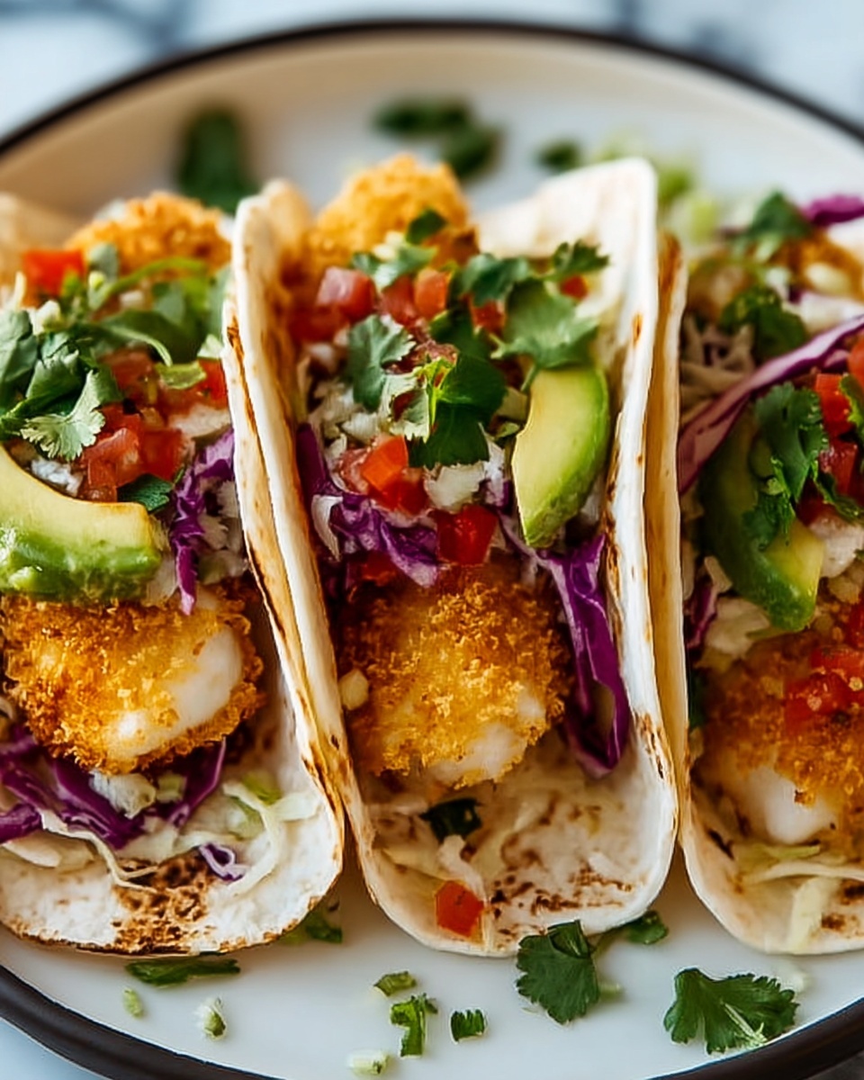 Homemade Fish Tacos with Cabbage Slaw and Lime Sauce Recipe - Recipe Image