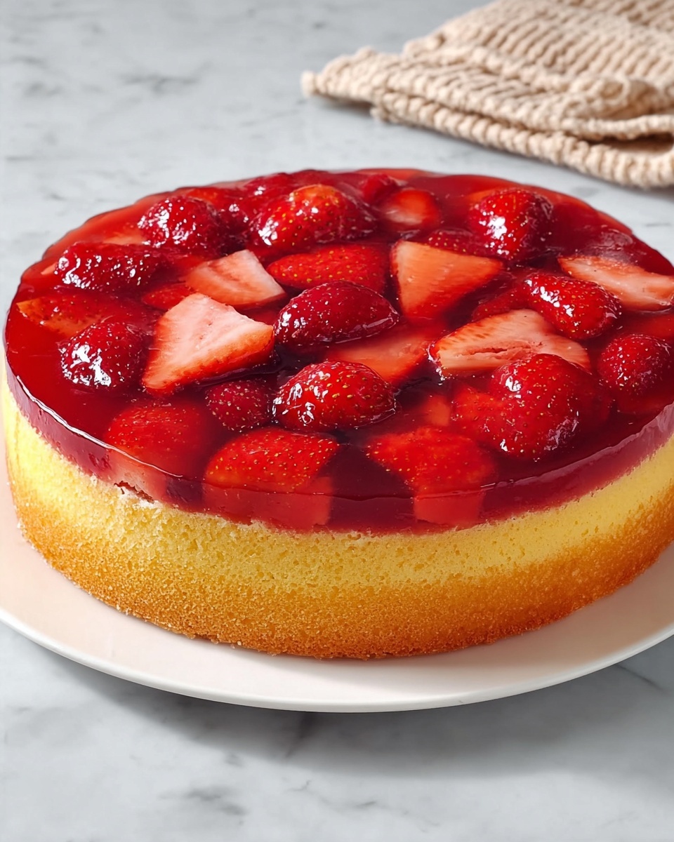 Strawberry Upside-Down Cake Recipe - Recipe Image