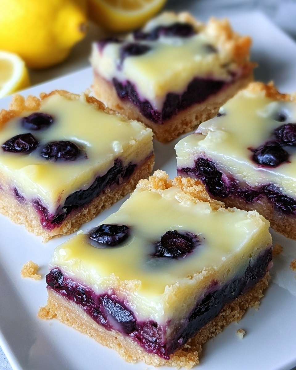 Lemon Blueberry Bars Recipe - Recipe Image