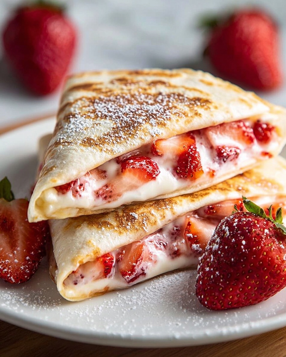 Strawberry Cheesecake Quesadilla Recipe - Recipe Image