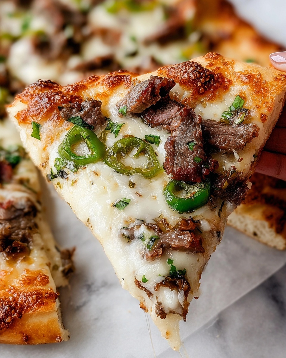 Philly Cheesesteak Cheesy Bread Recipe - Recipe Image