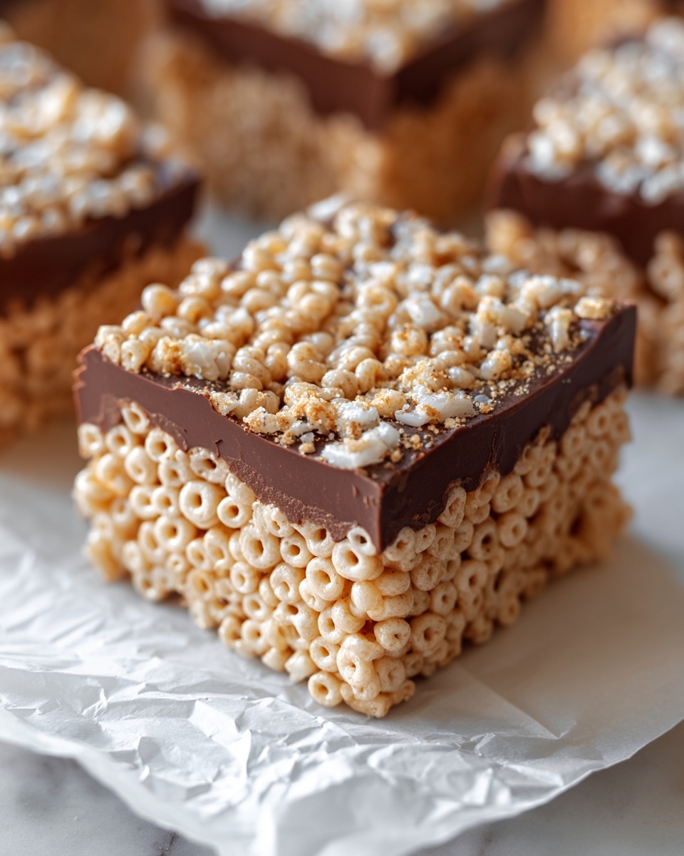 Salted Peanut Butter Rice Krispies Treats Recipe - Recipe Image