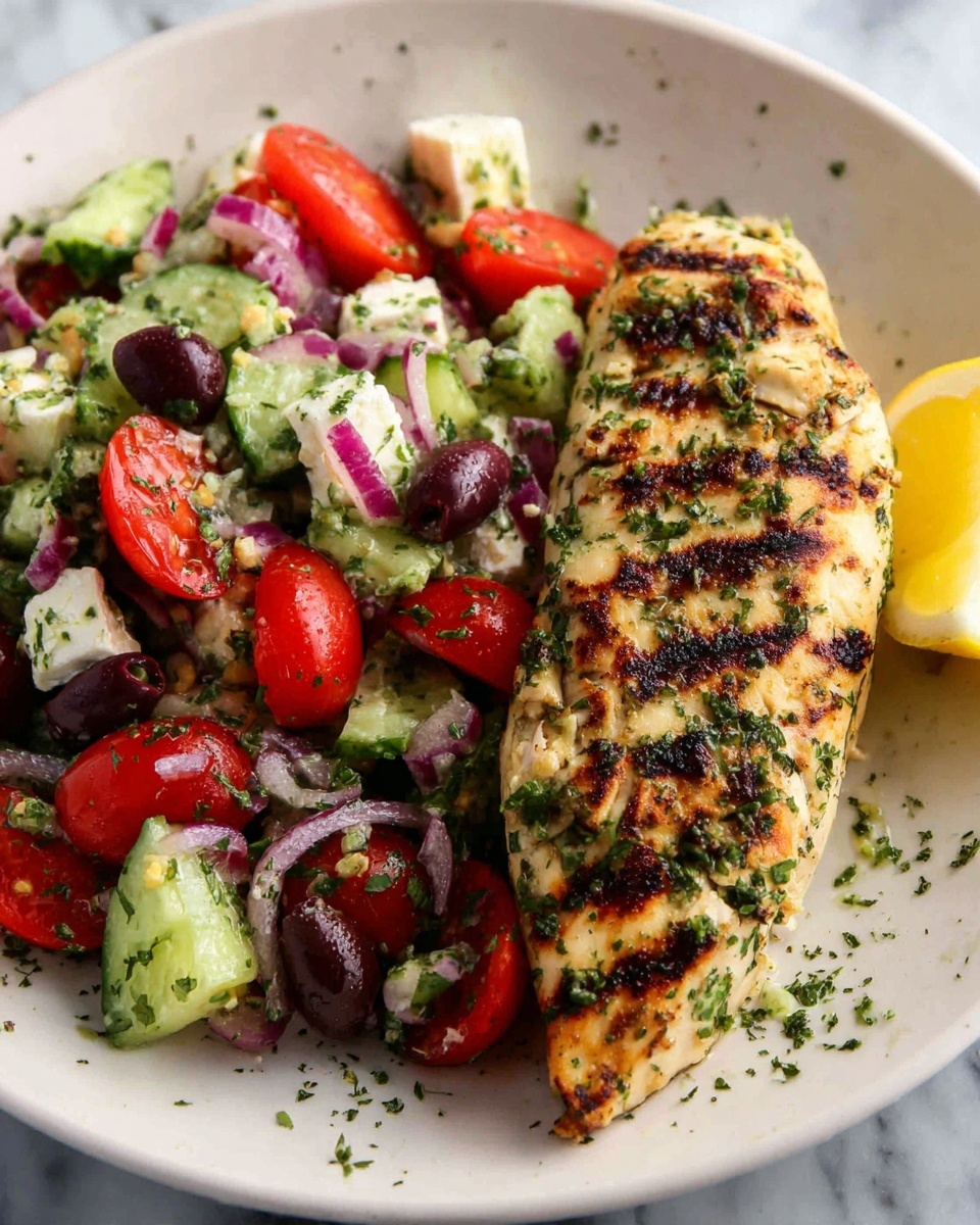 Lemon Oregano Chicken with Mediterranean Vegetables Recipe - Recipe Image