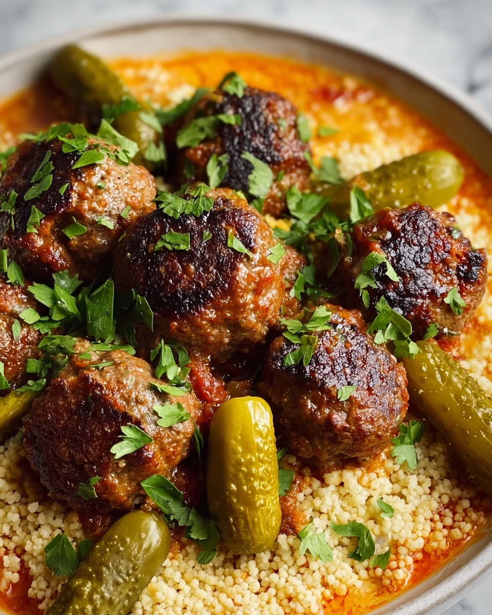 Moroccan Spiced Meatballs in Tomato Sauce Recipe - Recipe Image