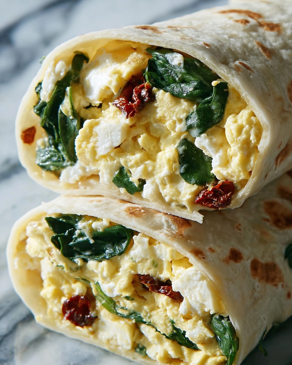 Spinach and Feta Wrap Recipe - Recipe Image