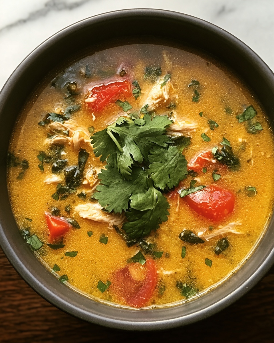 Green Chicken Enchilada Soup Recipe - Recipe Image
