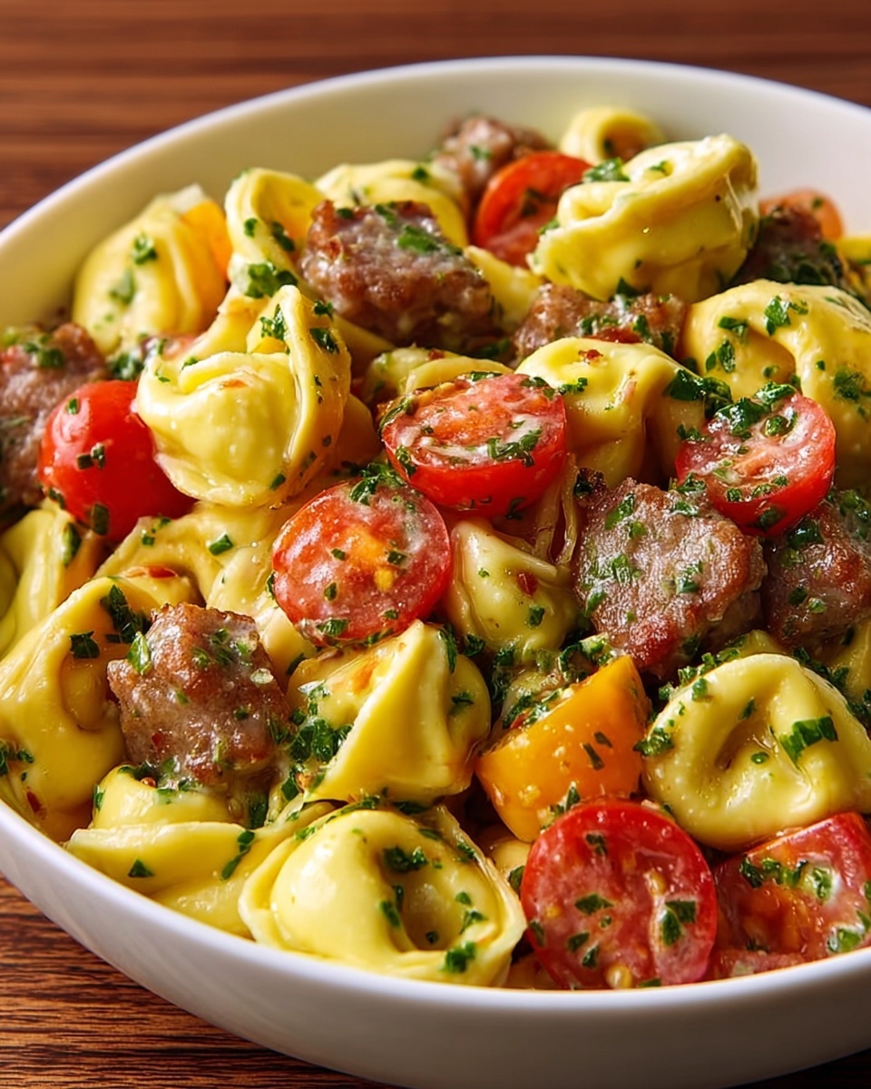 Meaty Tortellini Salad Recipe - Recipe Image