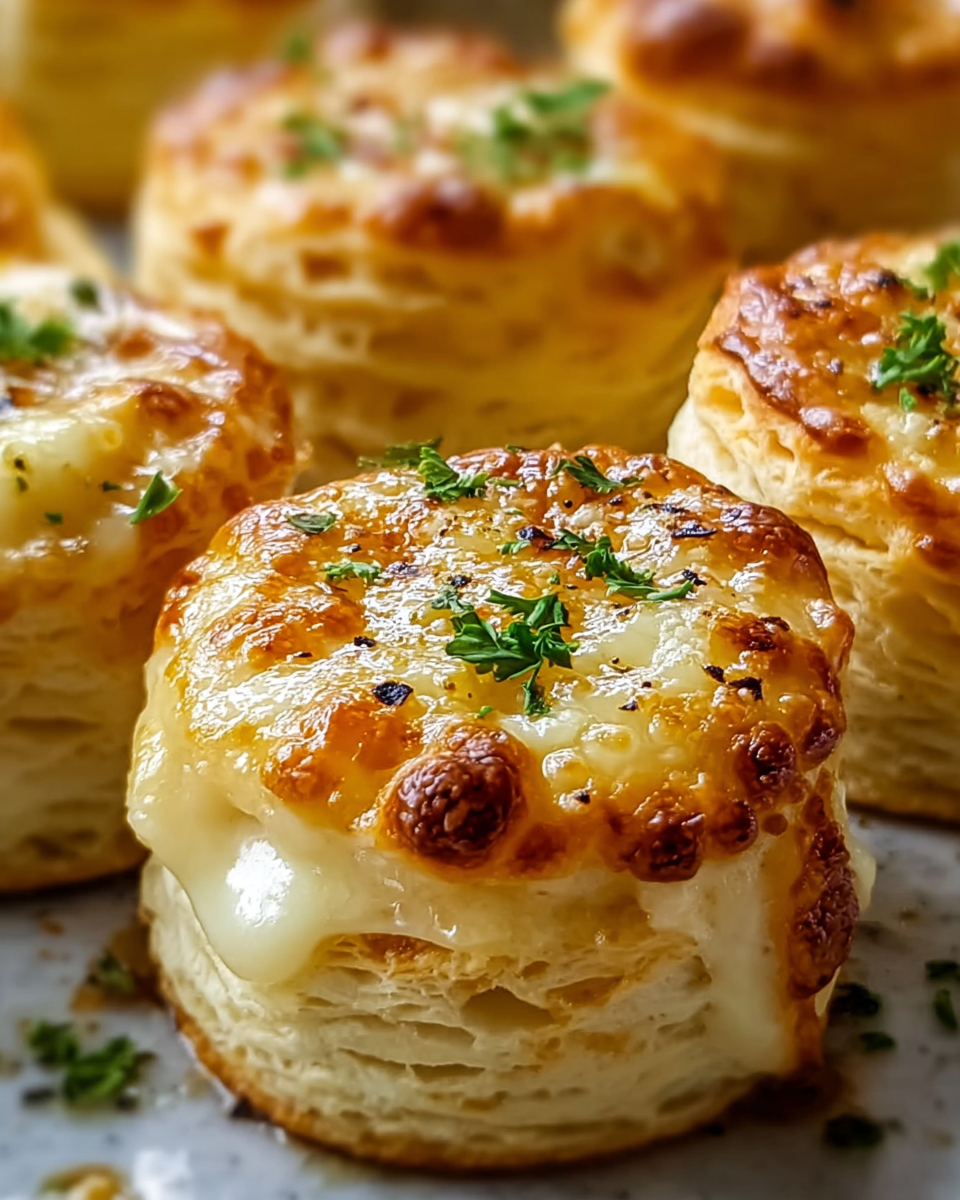 Crab Stuffed Cheddar Bay Biscuits with Lemon Butter Sauce Recipe - Recipe Image