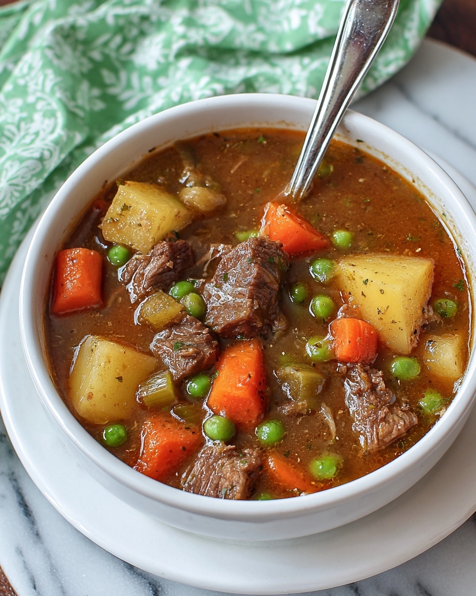 My Mom’s Old-Fashioned Vegetable Beef Soup Recipe - Recipe Image