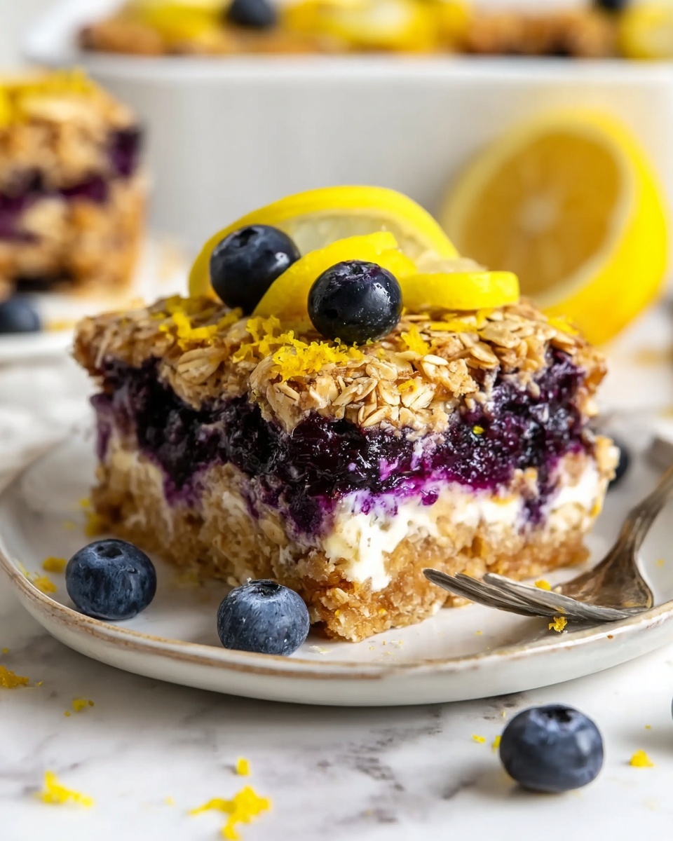 Lemon Blueberry Baked Oatmeal Recipe - Recipe Image