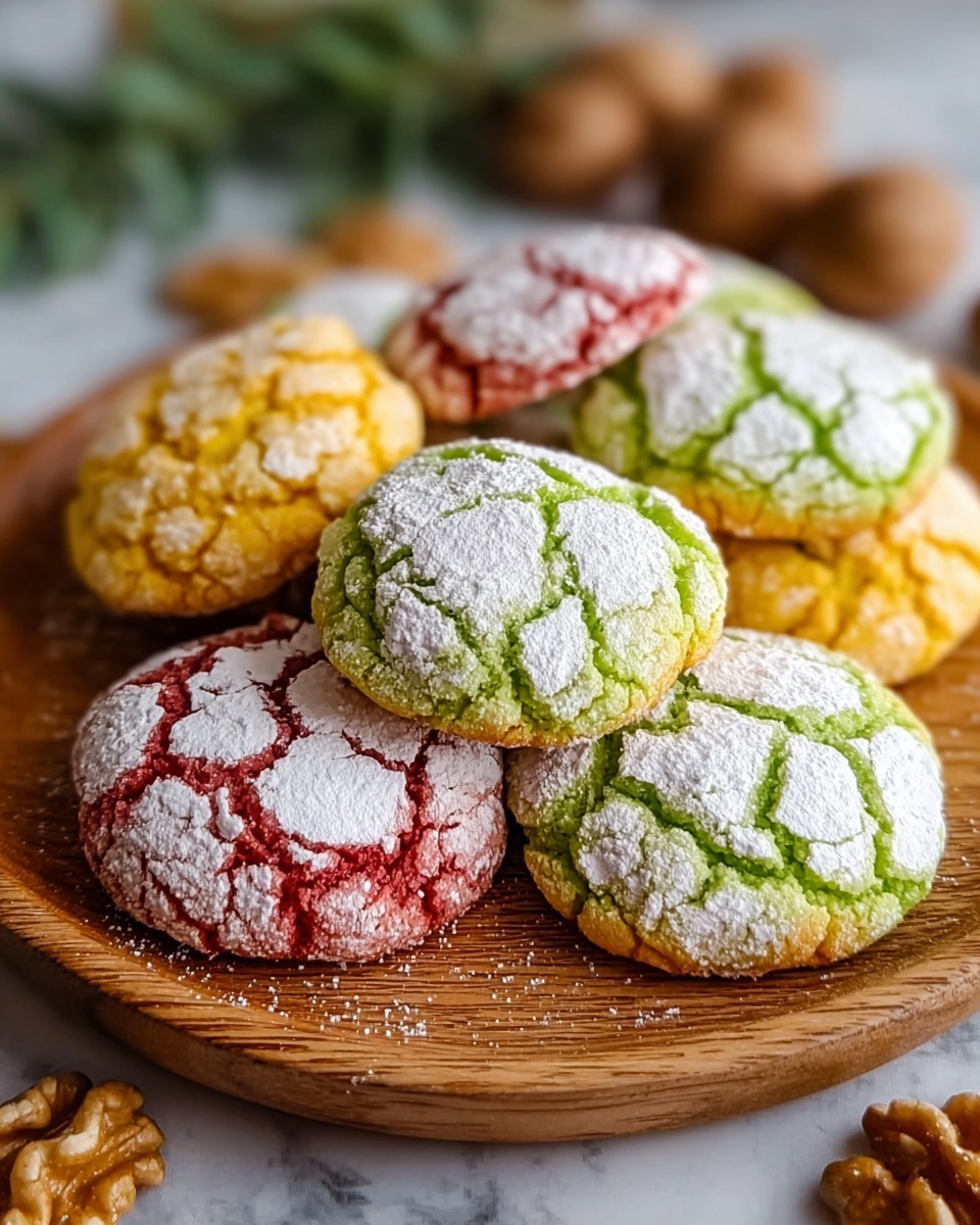 Cake Mix Crinkle Cookies Recipe - Recipe Image