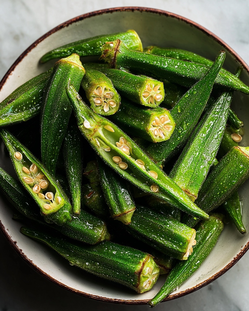 Air Fryer Frozen Okra Recipe - Recipe Image