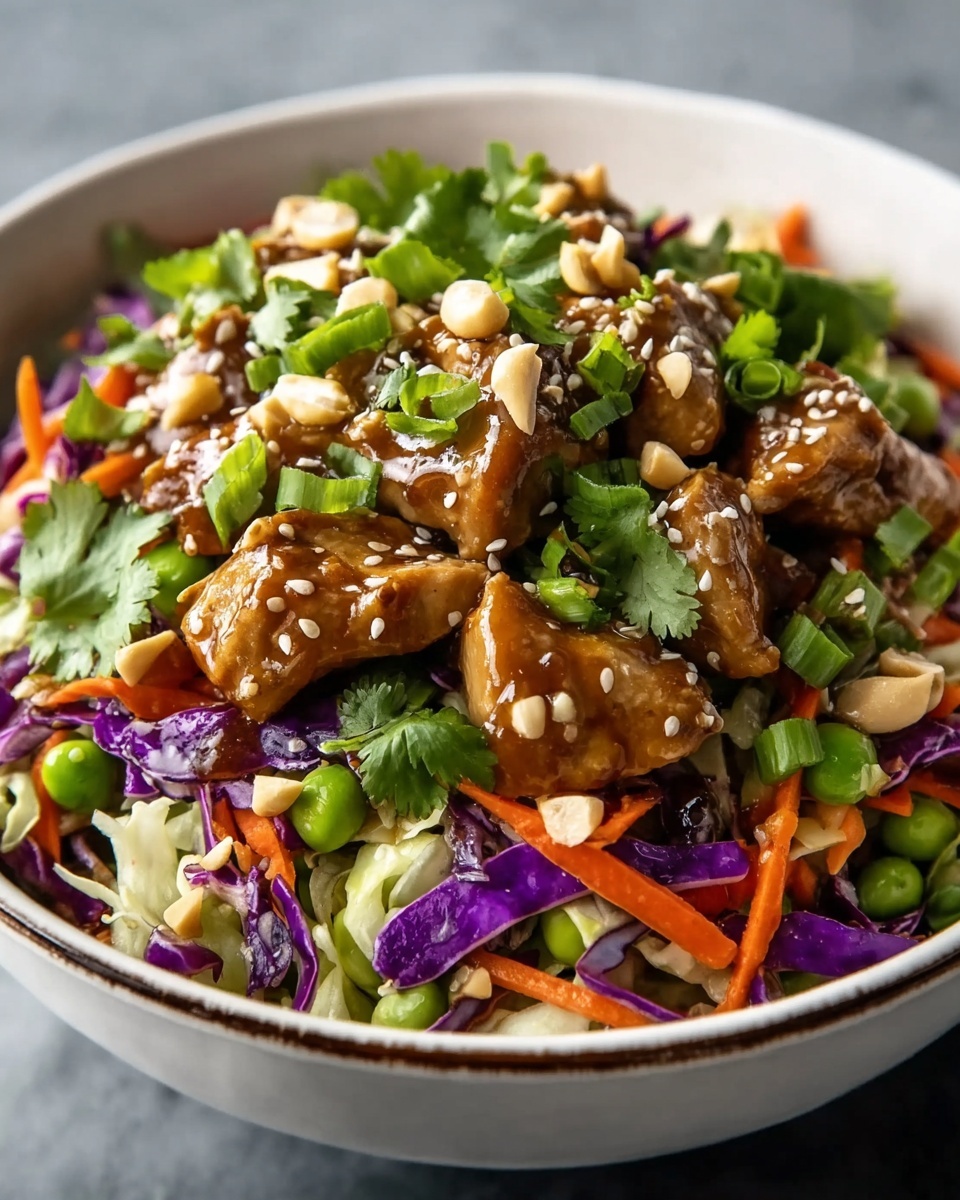 Sesame Chicken Cabbage Crunch Salad Recipe - Recipe Image