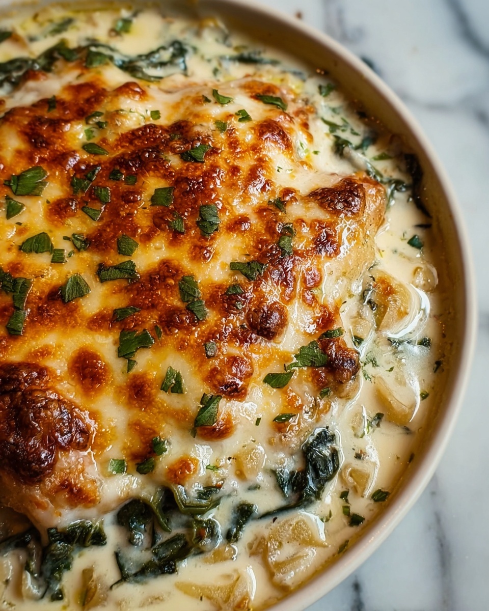 Lazy Spinach Artichoke Baked Chicken Recipe - Recipe Image