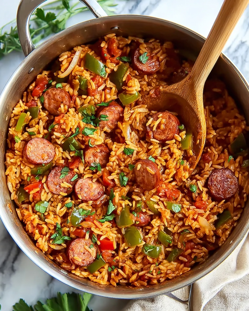 Cajun Sausage and Rice Skillet Recipe - Recipe Image