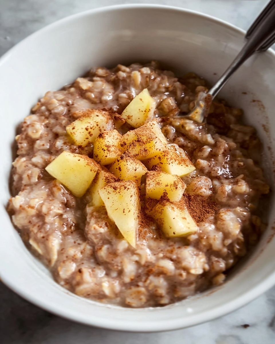 Apple Cinnamon Oatmeal on the Stove Recipe - Recipe Image
