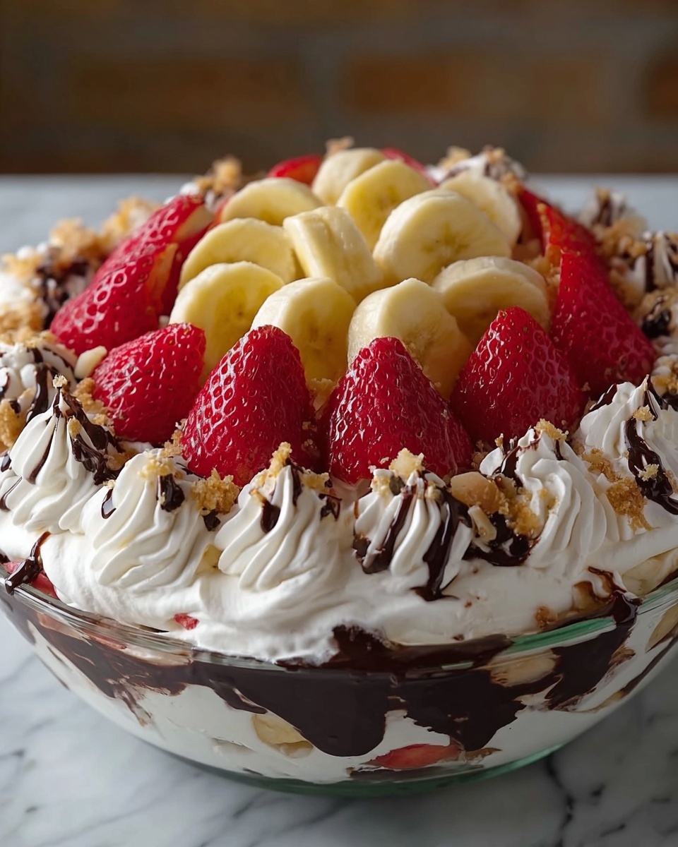 No-Bake Banana Split Dessert Recipe - Recipe Image