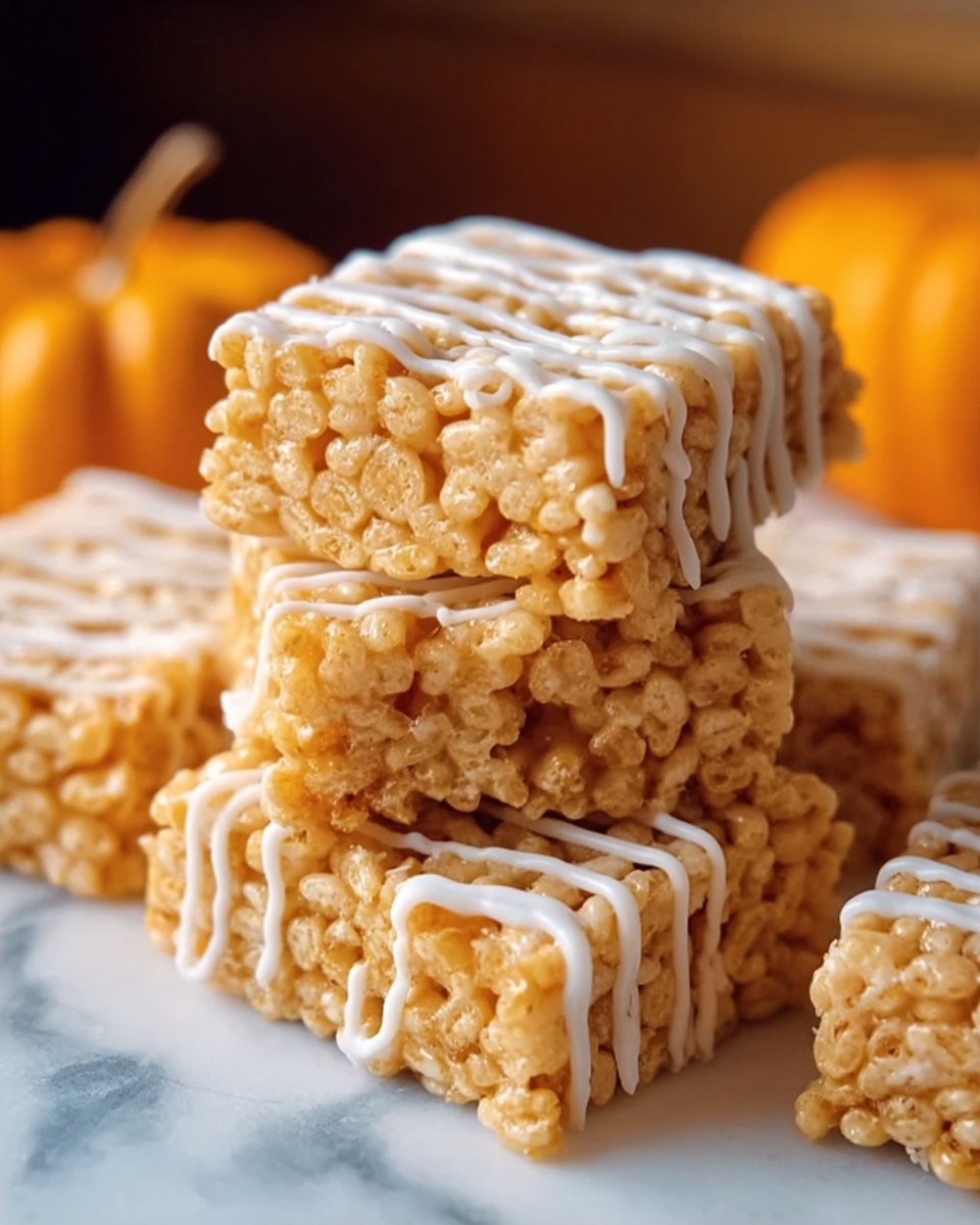 Pumpkin Spice Rice Krispie Treats Recipe - Recipe Image