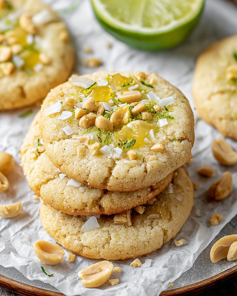 Toasted Coconut, Lime Curd & Macadamia Nut Cookies Recipe - Recipe Image