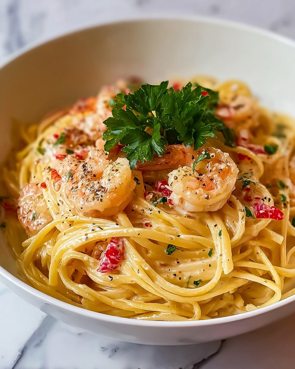 Creamy Jamaican Shrimp Pasta Recipe - Recipe Image