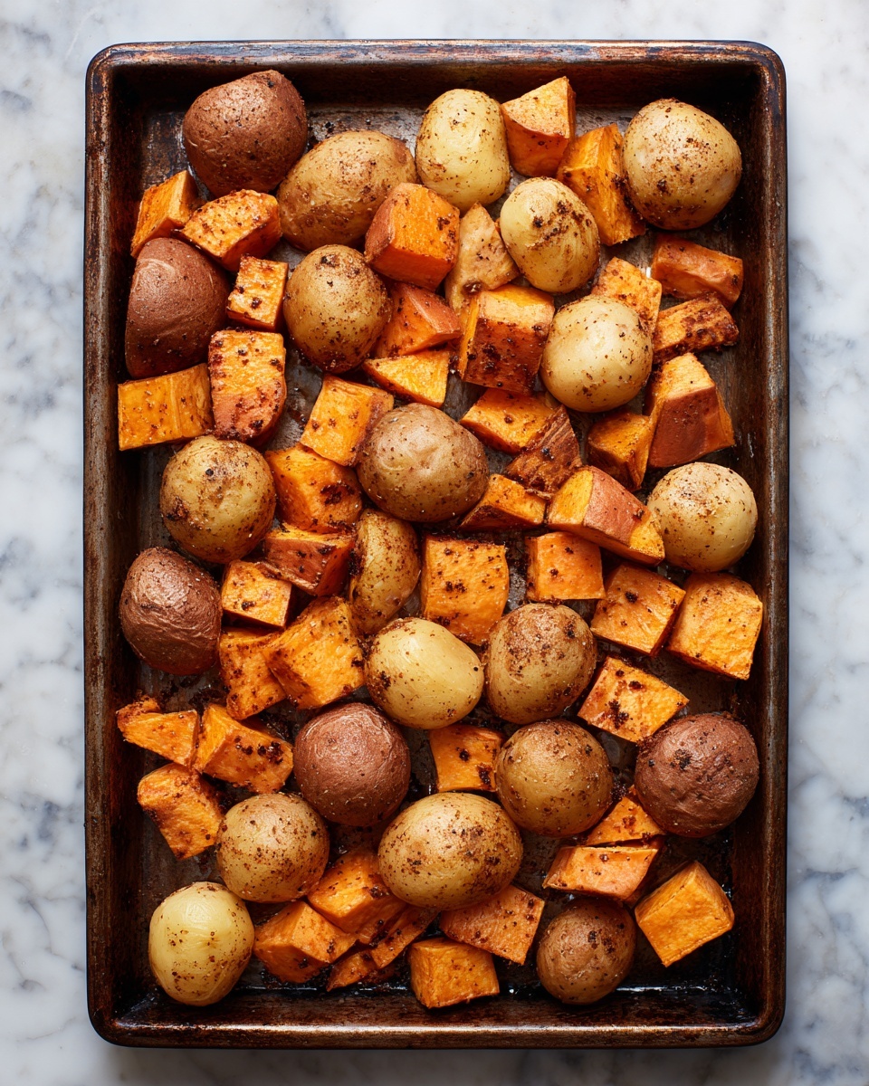 Roasted Apple Cinnamon Sweet Potatoes Recipe - Recipe Image