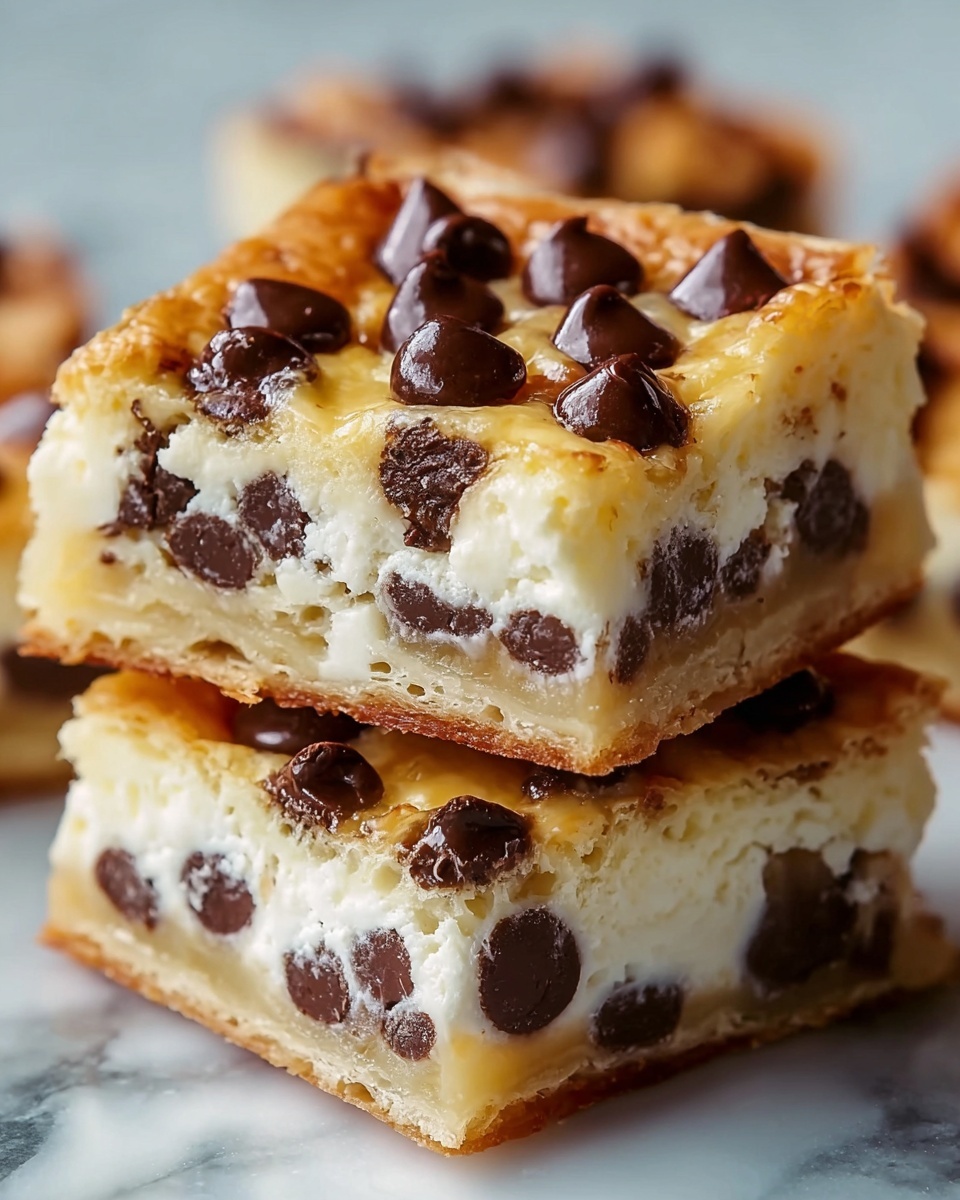 Ricotta Chocolate Chip Pastry Squares Recipe - Recipe Image