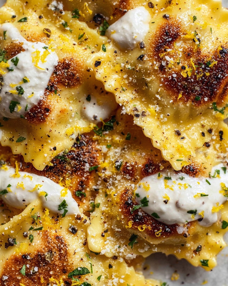 Brown Butter and Lemon Toasted Skillet Ravioli Recipe - Recipe Image