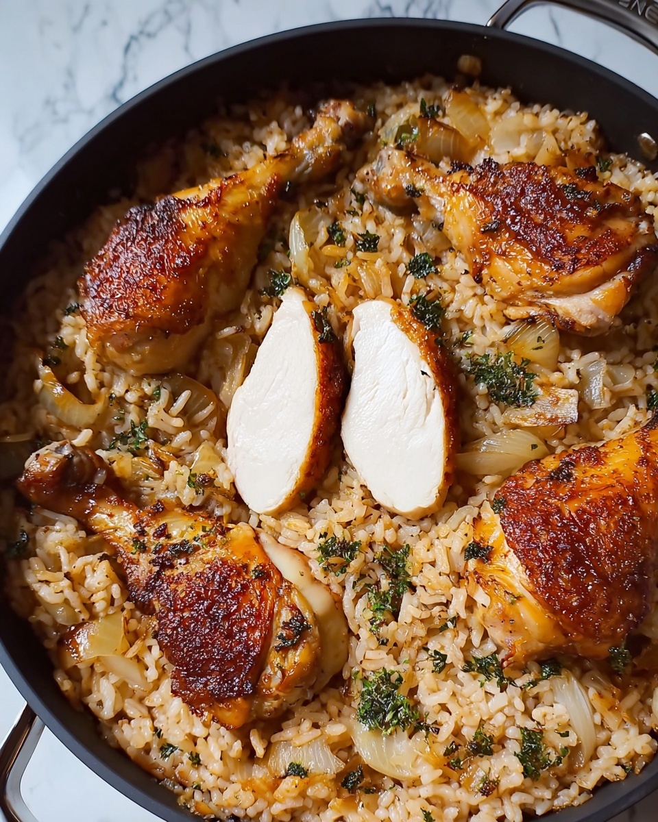 One Pot Sticky Coconut Rice & Chicken Recipe - Recipe Image