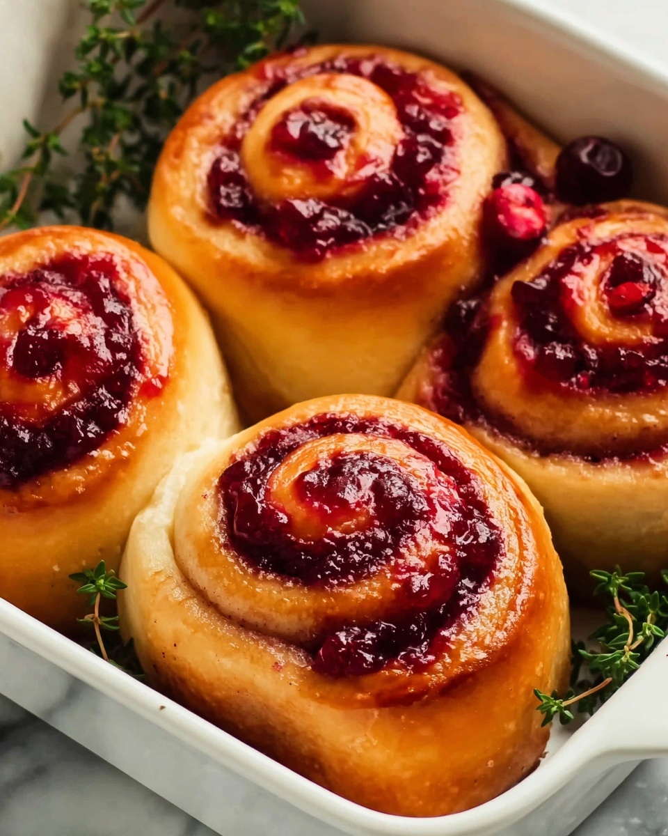 Cranberry Orange Sweet Rolls Recipe - Recipe Image