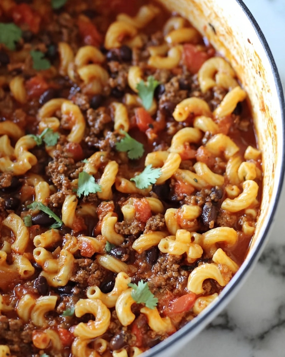 One Pot Chili Mac and Cheese Recipe - Recipe Image