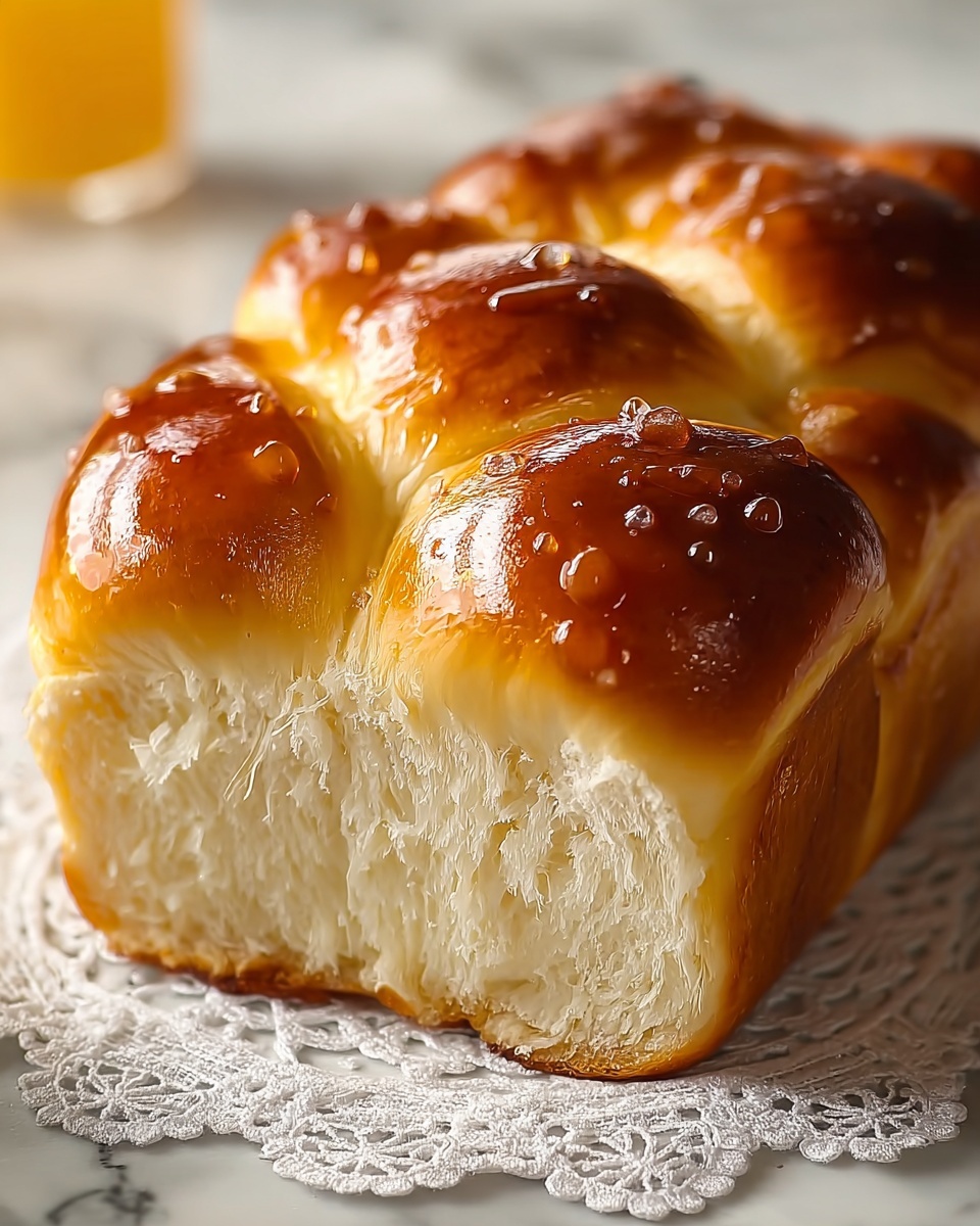 Sweet Condensed Milk Bread Recipe - Recipe Image