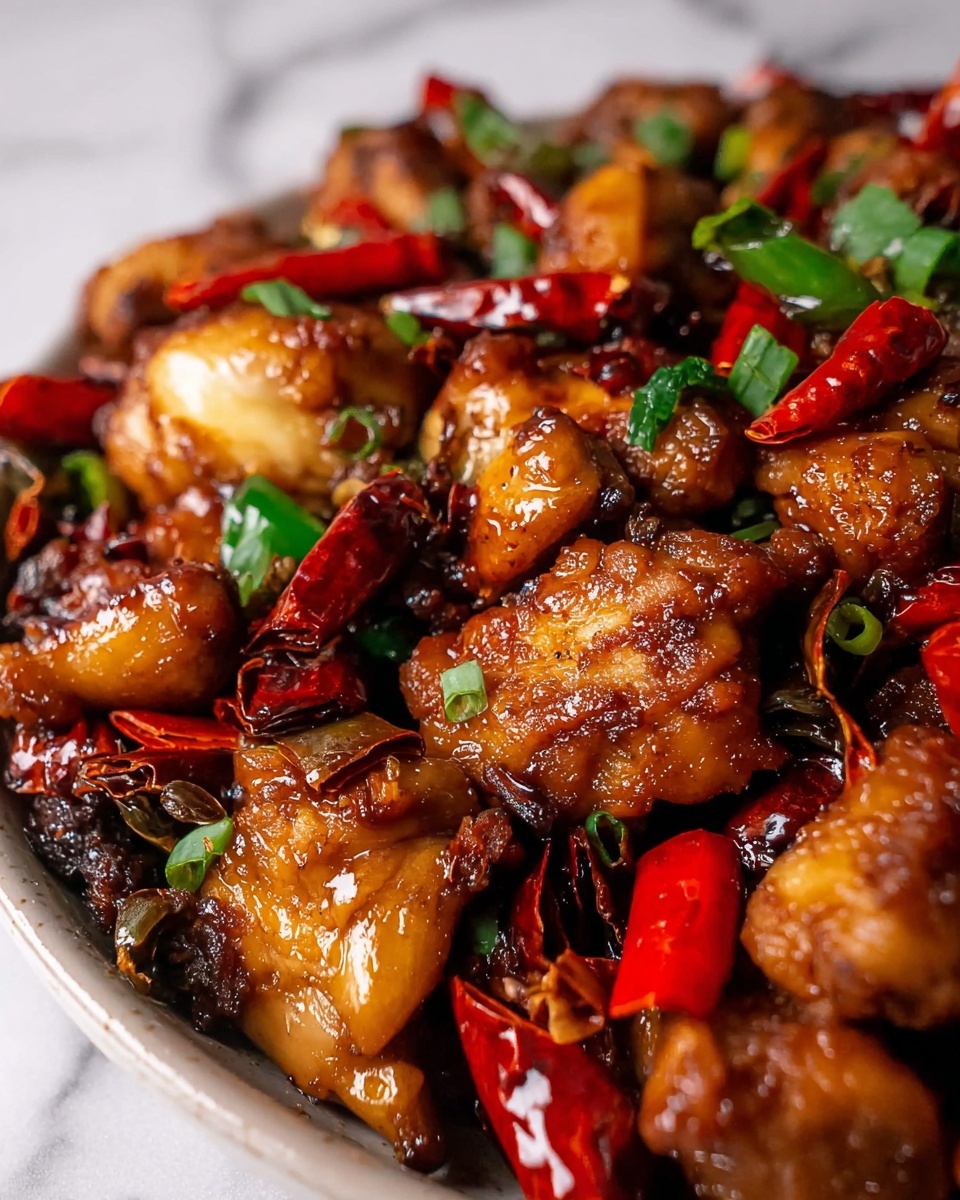 Braised Chicken with Chili and Green Peppers Recipe - Recipe Image