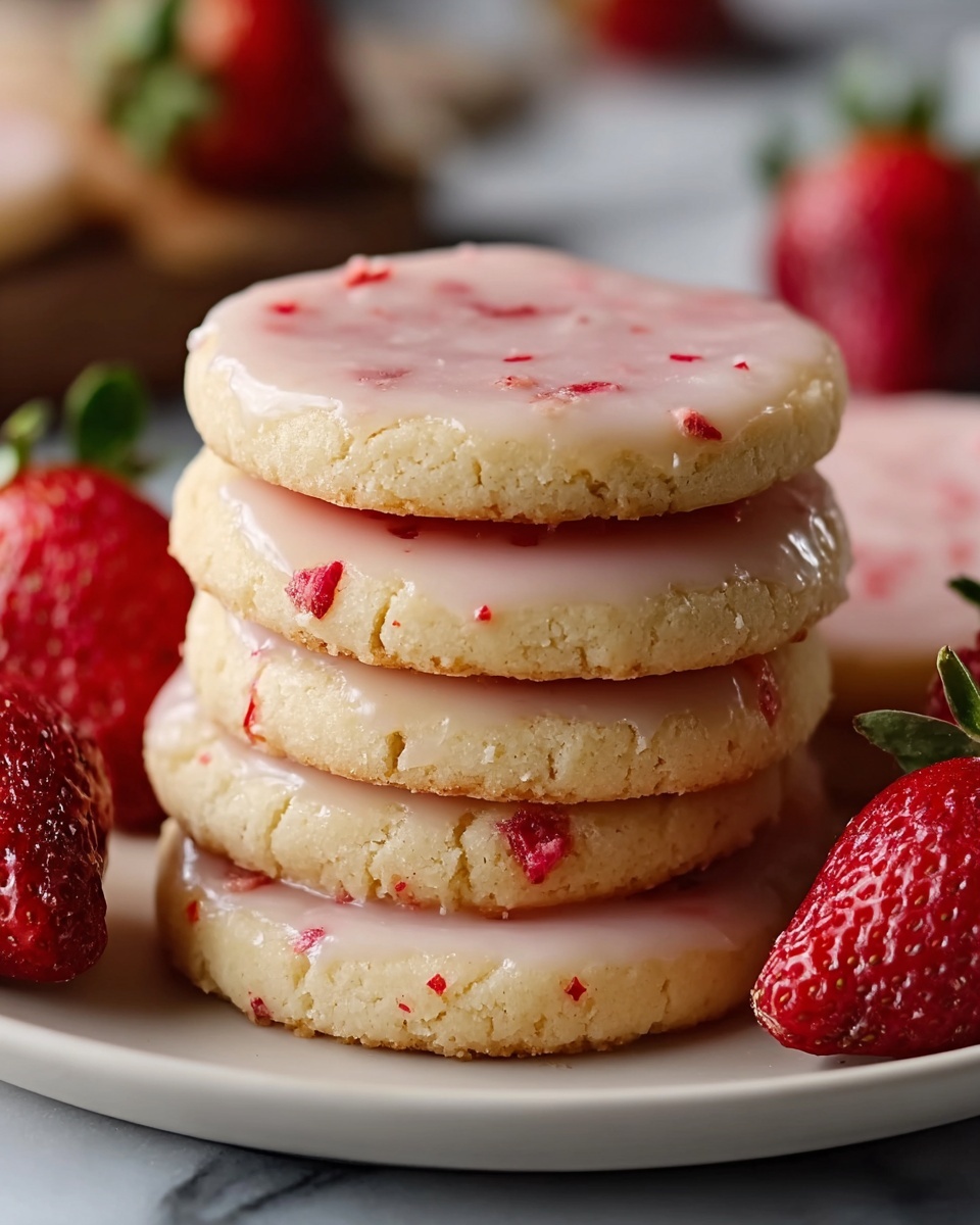 Strawberry Shortbread Cookies Recipe - Recipe Image