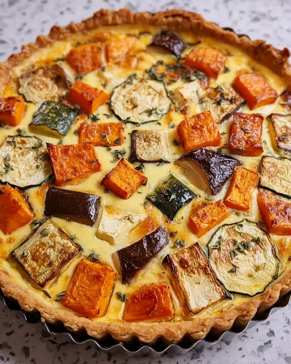 Roast Vegetable Tart Recipe - Recipe Image