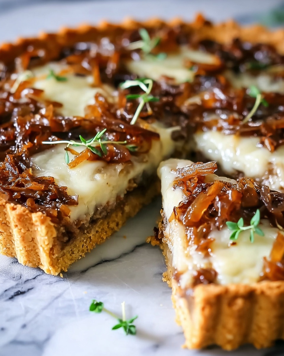 Caramelized Onion Tart with Gruyère and Thyme Recipe - Recipe Image