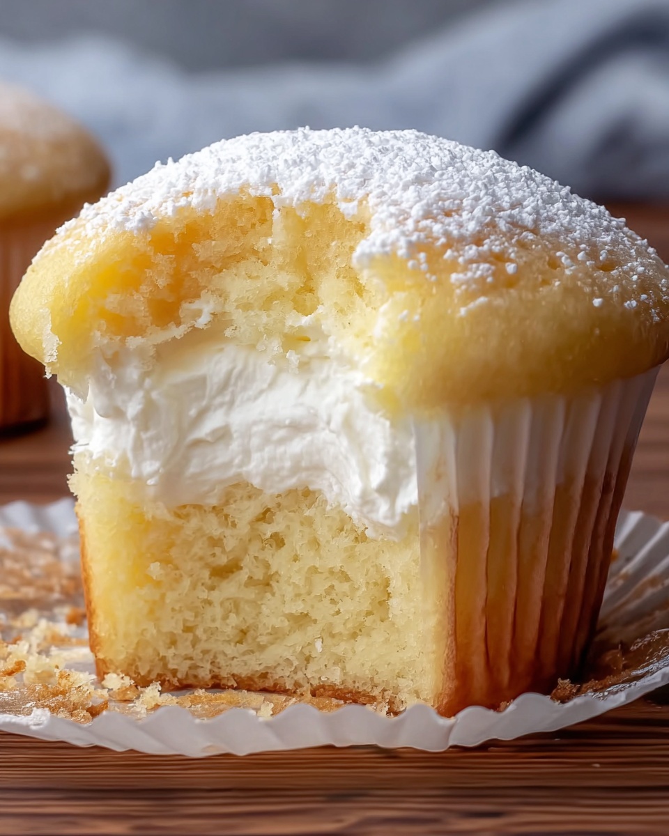 Fluffy Japanese Cotton Cheesecake Cupcakes Recipe - Recipe Image