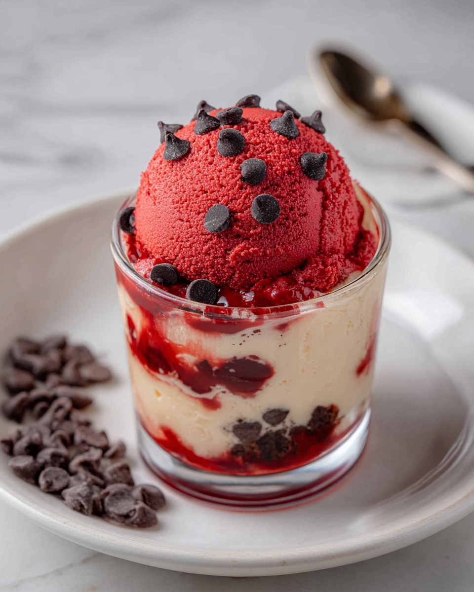 Edible Red Velvet Cookie Dough Recipe - Recipe Image